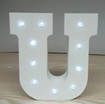 Wooden Letter LED Decor Light