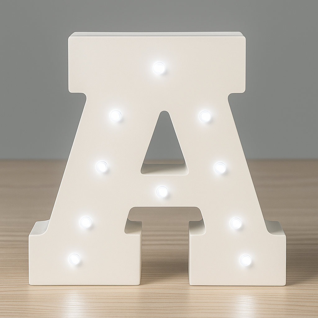 Wooden Letter LED Decor Light
