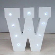 Wooden Letter LED Decor Light