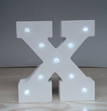 Wooden Letter LED Decor Light