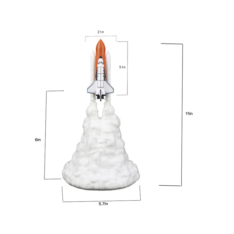 Spaceship Night Lamp 3D