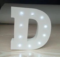 Wooden Letter LED Decor Light