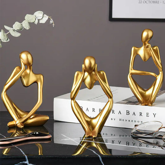 Handmade Decorative Statues (3PCS)