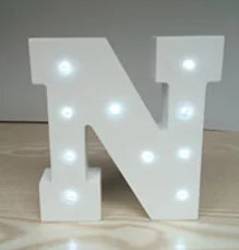 Wooden Letter LED Decor Light